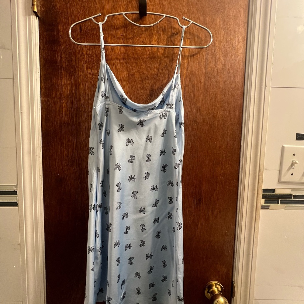 Forever 21 Light Blue Butterfly Chemise